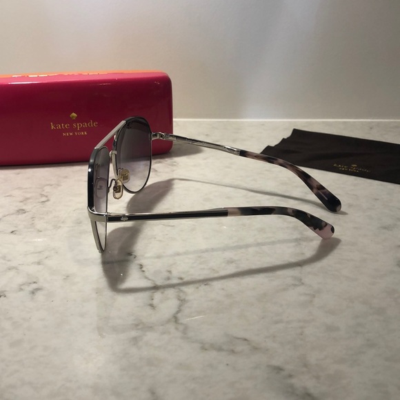 Kate Spade Sunglasses AMARISSA/S 84JQP silver/blk